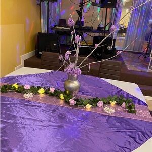 Purple/white string lights 9 sets